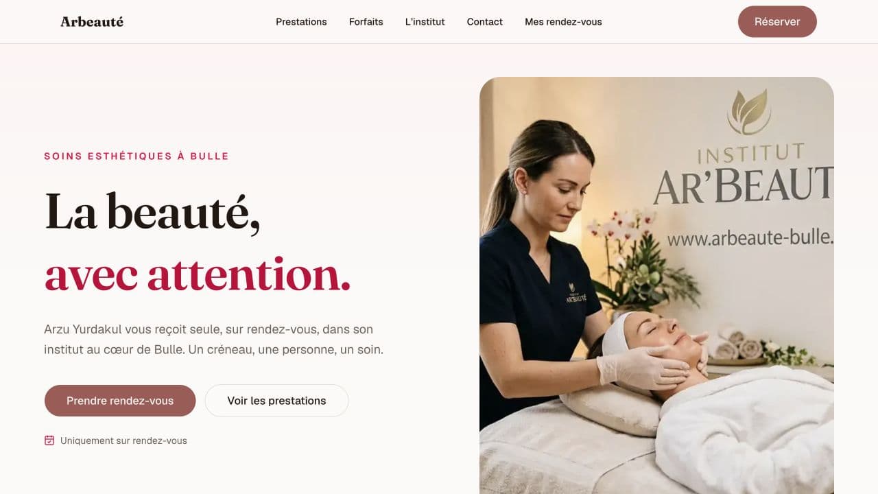 L’accueil du site public Arbeauté.